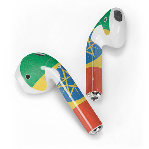 Ethiopia Flag Distressed Apple AirPods 2 Skin